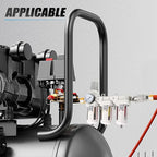 Industrial 3/8" NPT 3 Stage Air Drying System,Coalescing Filter, Particulate Filter and Air Regulator, Manual Drain for Air Tools and Spray Paint Gun