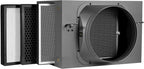 Inline Filter Box 10 ", 3-Layer Air Filtration Box with High Efficacy HEPA and Carbon Filter, Box Fan Filter for 10 Inch Inline Duct Fan for Whole House and HVAC Ventilation Systems