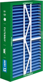 Filterbuy 16x25x5 Air Filter MERV 13 Optimal Smoke & Allergy Defense (4-Pack), Pleated HVAC AC Furnace Filters for Amana, Coleman, Goodman, Maytag, York, and More (Actual Size: 15.38 x 25.50 x 5.25)