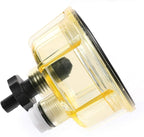 iFJF R12T Nylon Water Collection Bowl of Fuel Filter/Water Separator 120AT NPT ZG1/4-19 Replacement for Diesel Engine S3240 18-7947
