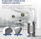2 Pack Air Purifier Carbon Fiber Evaporator Filter Compatible with Dyson PH01 PH02 PH03 PH04 PH3A Air Purifier Humidifier Replacement Parts 970718-01