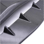 Universal Car Hood Scoop Air Flow Intake Decorative Turbo Bonnet Vent Cover Compatible With Audi And BMW Compatible With VW And Civic(Carbon)