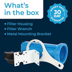 SpiroPure 10x2.5 Water Filter Housing Slim 10 inch / 10 x 2.5 Standard Housing, 1/4" NPT