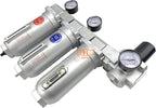 1" NPT SUPER DUTY Industrial Grade 4 Stages Filter Coalescing Desiccant Dryer Regulator System For Compressed Air Lines, Metal Bowls, Great For Paint Spray And Plasma Cutter (AUTO DRAIN)