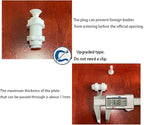 1/4" Bulkhead for Reverse Osmosis Water Filter,NSF Certified Plastic Push to Connect RO Fittings(pack 10)