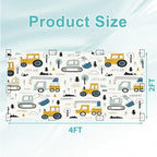 6 Pcs Fluorescent Light Covers for Ceiling Lights Colorful Construction Vehicle Diggers Cranes Tractors Decorative Magnets Light Filters for Office Home Classroom Must Haves 4’ x 2’