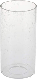 GoLucky Glass Cylinder Shade Accessory for Lamp Fixture - Replacement Glass Piece with 1-5/8 Inch Fitter - 3.5"D x 12"H