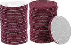HARFINGTON 24pcs Scrubber Scouring Pads 400 Grits 4 Inch Drill Power Brush Hoop and Loop Surface Conditioning Disc Drill Scuffing Disc Scrub Pads for Home Kitchen Cleaning, Red