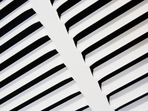 22" X 8" Steel Return Air Filter Grille for 1" Filter - Easy Plastic Tabs for Removable Face/Door - HVAC Duct Cover - Flat Stamped Face -White [Outer Dimensions: 23.75w X 9.75h]