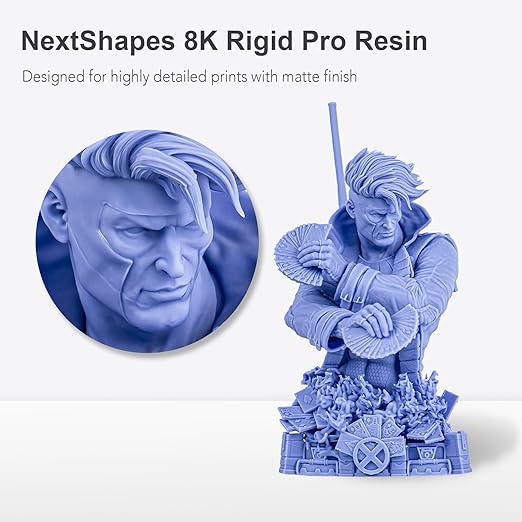 Rigid Pro 3D Printing Resin, High Stiffness & High Precision Engineering Resin, Designed for Detailed Models & Functional Parts for LCD/DLP/MSLA 3D Printers (Bright Red, 1KG)