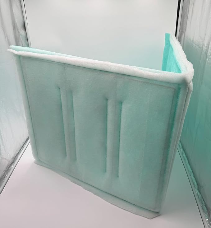 Spray Booth Intake Tacky Filter Panel, Internal Frame (8/case, 20" x 48")