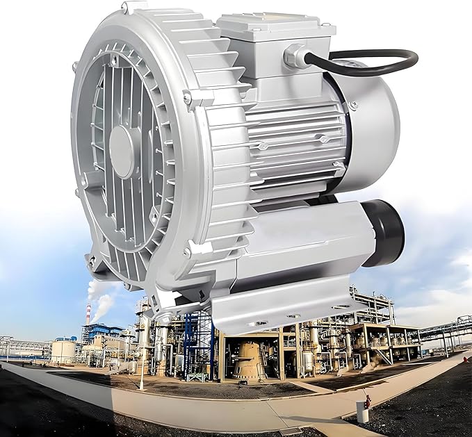 Vortex Ring Regenerative Blower,Single Phase High-Pressure Industrial Vacuum Pump,Electric Air Pump,for Industrial Applications,Construction Sites,Fish Pond Aeration 250W/0.34HP