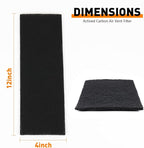 20PCS 4" x 12" Activated Carbon Air Filters for Home Charcoal Floor Vent Filters, AC Vent Filter,Electricostatically Charged Floor Register Filters