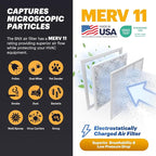 BNX TruFilter 14x30x1 Air Filter MERV 11 (4-Pack) - MADE IN USA - Allergen Defense Electrostatic Pleated Air Conditioner HVAC AC Furnace Filters for Allergies, Dust, Pet, Smoke, Allergy MPR 1200 FPR 7