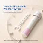 Waterdrop BFU1 Water Filter for Bathroom for Face Care, Soft Water, Strontium-enriched, Reduce 99.9% of Harmful Substance in Bathroom Sink Faucet, Reduces Skin Redness and Irritation