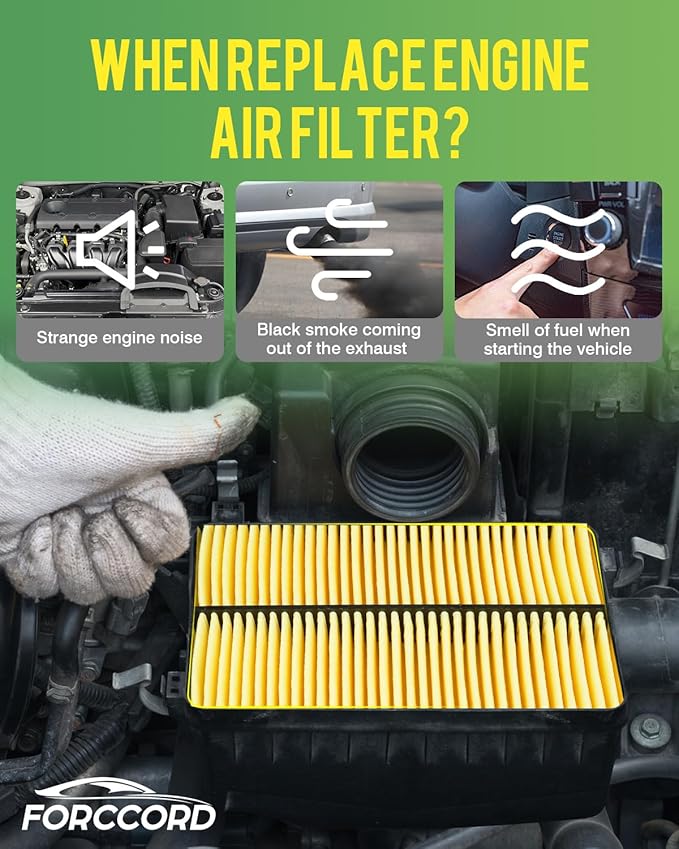 2-Pack Engine Air Filter Fits for ROGUE(2014-2020),ROGUE Sport (2017-2022),Qashqai (2017-2021) Air Filter Replacement 165464BA1A,XA10423,CA11858 Car Accessories