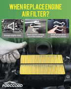 2-Pack Engine Air Filter Fits for ROGUE(2014-2020),ROGUE Sport (2017-2022),Qashqai (2017-2021) Air Filter Replacement 165464BA1A,XA10423,CA11858 Car Accessories