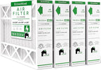 EconoHome 16x25x4 AC Furnace Pleated Air Filter MERV 11 Replacement – Allergen Defense, 4 Pack, Fits Lennox (X6670), Honeywell (FC100A1029) filters. (Actual size: 15.94 x 24.86 x 4.36 Inches)