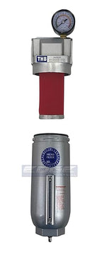 HEAVY DUTY INDUSTRIAL GRADE COALESCING FILTER WITH 0.01u MICRON ELEMENT, 11oz METAL BOWL, REMOVES 99.98% MOISTURE, VAPOR AND OIL FROM COMPRESSED AIR LINES, MANUAL DRAIN (1" NPT, 11oz BOWL)