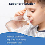 Emergency Water Filter Large Water Filtration System Survival - Hand Pump Water Filter, High Volume Water Purifier Camping, 3 Stage Water Filtration System Outdoor Portable Group Military Grade
