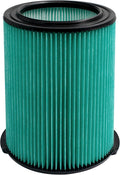 Replacement 97457 VF6000 Vac Filter Compatible With Ridgid Shop Vac 5-20 Gallon Wet/Dry Vacuums WD5500 WD0671 WD6425 WD7000 WD1280 1400RV RV2600B, Fit for Husky 6-9 Gallon Vacs