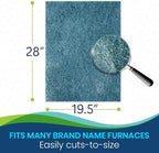 Polyester Washable Fiber Furnace Door Filter for Mobile, Manufactured and Modular Homes (19.5 x 28)