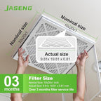 Furnace Filters 10x20x1 MERV 8, MPR 600, Air Filter (2 Pack) for HVAC, AC Furnace - Actual Size: 9.75"x19.75"x0.75"