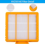 AV2501AE RV2502AE AV2501S RV2520AOUS AV2510AOUS Filters Shark True Filters shark av2501s filters Shark Smart AI Robot Vacuum Cleaner 6 Pack