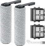 Spare Soft Lint Roller Brush, Hepa Filter, Scrubber Components, Compatible for Tineco Floor ONE S5 Combo Cordless Wet Dry Vacuum Cleaner(2PCS-01)