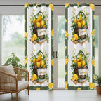 Lemon Outdoor Curtains for Patio Lemons Baskets Summer Tropical Plant Waterproof Outside Curtains with Grommet Top Weatherproof Curtain for Cabana Pergola Gazebo, 1 Panel, 54" W x 108" L