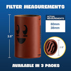 3 Pack Replacement Filters | Discreet HEPA & Carbon Filtration | Biodegradable & Up to 300+ Uses (Blitz Football) | Packaging May Vary
