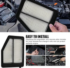 Engine Air Filter 17220-R1A-A01 Replacement Compatible with Honda/Acura Civic 1.8L (2012-2015), ILX Base 2.0L (2013-2015)