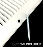 [2 Pack] Fits 24x6 Duct Opening | Steel Return Air Grille by Handua | Vent Cover Grill for Sidewall and Ceiling | White | HVAC Cold Air Intake Grille | Outer Dimensions: 25.75"W X 7.75"