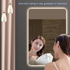 Bathroom Mirror with LED Lights，Bathroom Led Mirror ，LED Mirror for Bathroom，Backlit Bathroom Mirror ，with Touch Sensor/Demister pad，Shatterproof，Adjustable Lights(B,W75*H100cm/W29.5*W39.4IN)