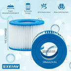 Type vi spa Filter and hot tub Filter Replacement Cartridge for Coleman hot tub Filters, for Inflatable hot tub Filter (16 Pack)