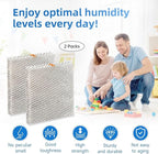 A04-1725-052 Humidifier Pad Evaporator Compatible with Skuttle A04-1725-052 Model 2000 White-Rodgers HFT2100 HFT2700 and Goodman HUM-1725052 HUM-SFTBP Replacement Filter Hard Wick 2 Packs
