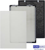 PUREBURG Replacement Filter Set Compatible with Brondell Pro Air Purifiers P700BB P7004C APP60 CANP700BB,H13 HEPA Activated Carbon Pre-Filters Air Clean