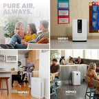 HATHASPACE HSP001 True HEPA Filter Replacement, 4-Stage Air Purifier Filter with Activated Carbon, Pre-Filter & Cold Catalyst, Captures 99.97% of Dust, Smoke, Odors, VOCs, Easy Install, 1 Pack