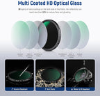 NEEWER 2 in 1 43mm Variable ND Filter ND2–ND32&CPL Filter(Circular Polarizer Filter) No X Cross/30 Layer Nano Coated/HD Optical Glass/Ultra Slim Aluminum Alloy Frame/Water Repellent/Scratch Resistant