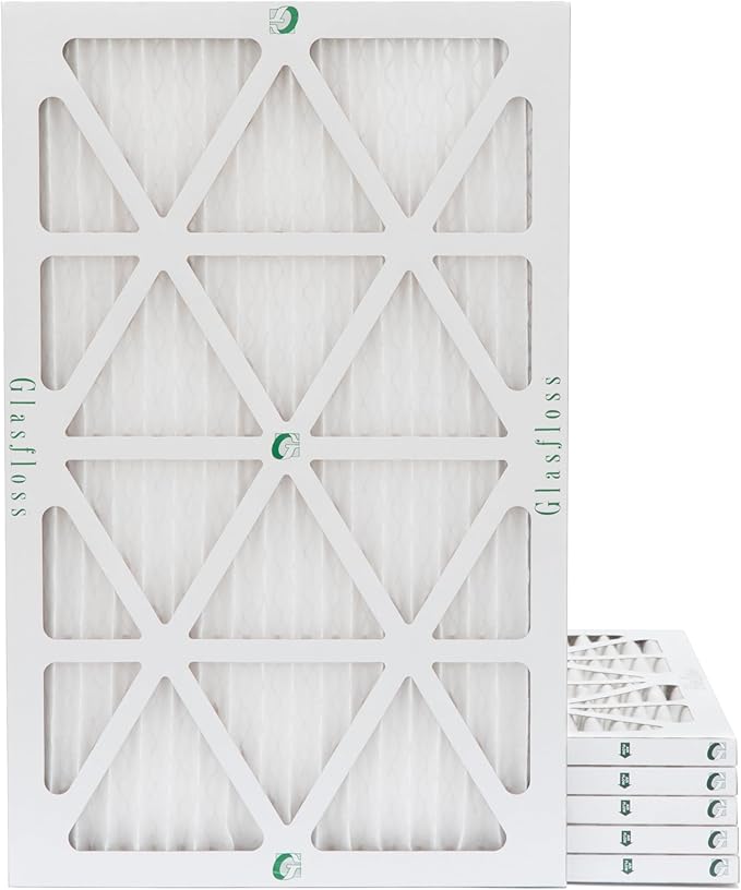 Glasfloss ZL 12x16x1 MERV 10 (FPR 5-6) AC Furnace Air Filters. (Box of 6). Actual Size: 12-1/2 x 15-1/2 x 7/8