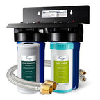 iSpring US21B-CPB 4-Layer High Capacity Under Sink Water Filter, Reduces Lead, PFAS, PFOA/PFOS, Chlorine, Bad Taste & Odor, w/ 2 Upgraded Direct Connect Hoses