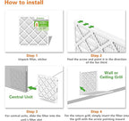 10x10x1 Furnace Air Filters 6 Pack, MERV 8 MPR 600 & FPR 5 Filtering, HVAC Air Filter Replacement (exact dimensions: 9 3/4"x9 3/4"x3/4")