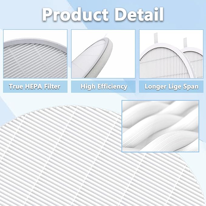Nail Dust Collector Filter, Replacement Filters Compatible with MelodySusie Nail Dust Collectors Models SPro/XC320J Reusable Dust Filter for Nail Dust Vacuum Machine, Nail Salon, Home Use - 2 pack