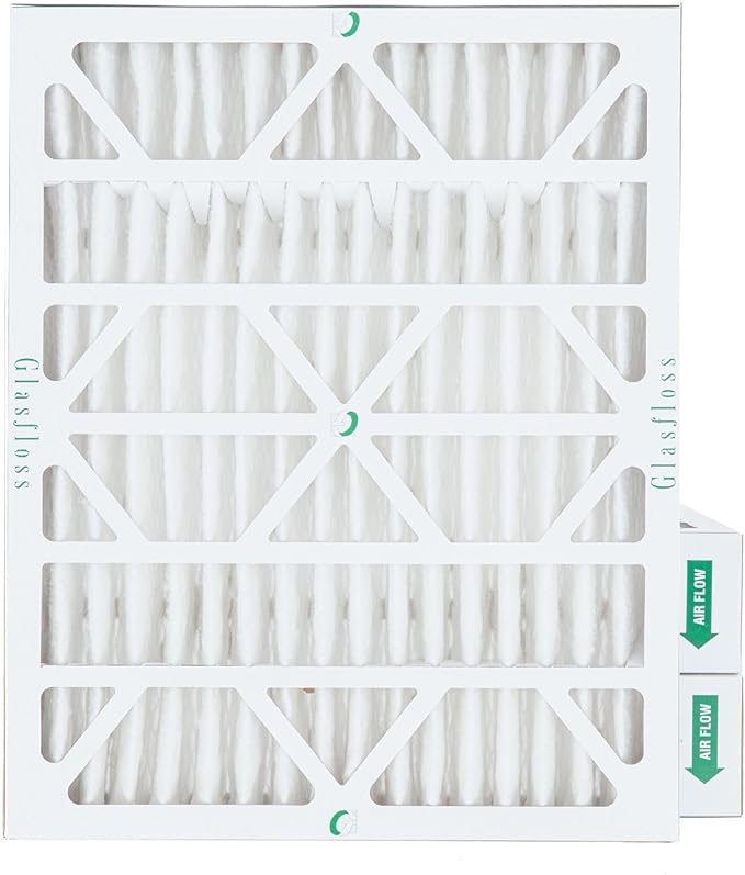 18x24x4 MERV 10 (FPR 5-6) 4" Inch Pleated Air Filters By Glasfloss. Box of 3. Actual Size: 17-1/2 x 23-1/2 x 3-3/4