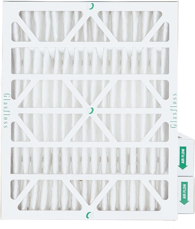 Glasfloss 16x20x4 MERV 10 (FPR 5-6) 4" Inch Pleated Air Filters Box of 3. Actual Size: 15-1/2 x 19-1/2 x 3-3/4
