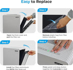 C3500 and C3500 WIFI Air Purifier Original Replacement Filter Set, 1 Ture HEPA Filter and 1 Activated Carbon Filter (1 Pack-2 Filters)
