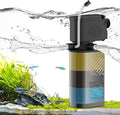 Aquarium Filter for 60-100 Gallon Tanks, Internal Large Fish Tank Filter, Powerful Submersible Pumps Fish Filter, Turtle Tank Filter, with Dual Water Outlet & Aeration