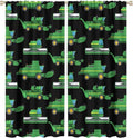 Kids Agriculture Machine Window Curtains, Farm Equipment Tractors Transport Combines Rod Pocket Decorative Windows Curtain for Boys Children Teens Room Decor 63x72in (30% Blackout)