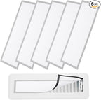 YOKIVE 6 Pcs Magnetic Floor Vent Covers, Floor Register Cover PVC Mesh Air Vent Screen Filters, Great for Home Floor, Wall, Ceiling, Catch Debris Hair Dust (White, 14-Inch x 5-Inch)