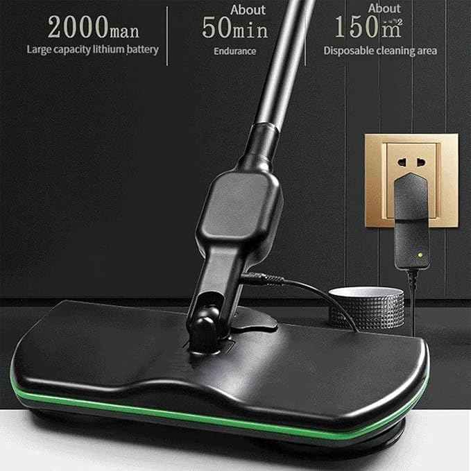 Spinning Cleaner Vacuum,Electric Mops for Floor Cleaning,Cordless Electric Mop,Floor Scrubber and Polisher Machine,Buffer Polisher for Home with Replacement Pad，Includes 6 PCS Cleaning Cloths